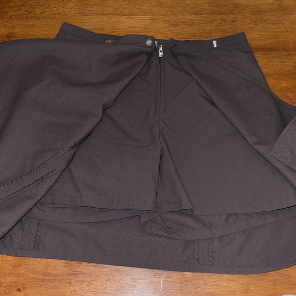 Royal Robbins Brown Nylon Skirt with Builtin Shorts - Picture 3 of 7